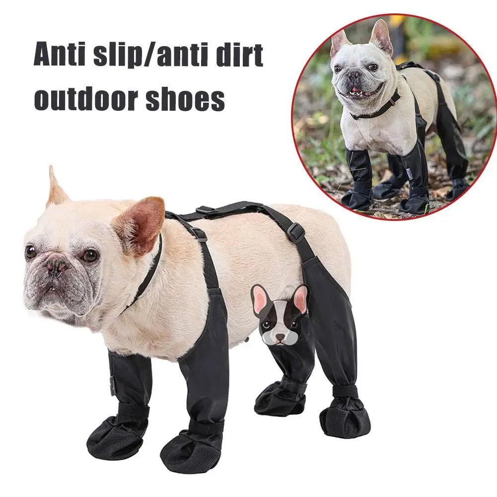 Adjustable Dog Boots Dog Shoes Waterproof Pet Breathable Shoes For Out