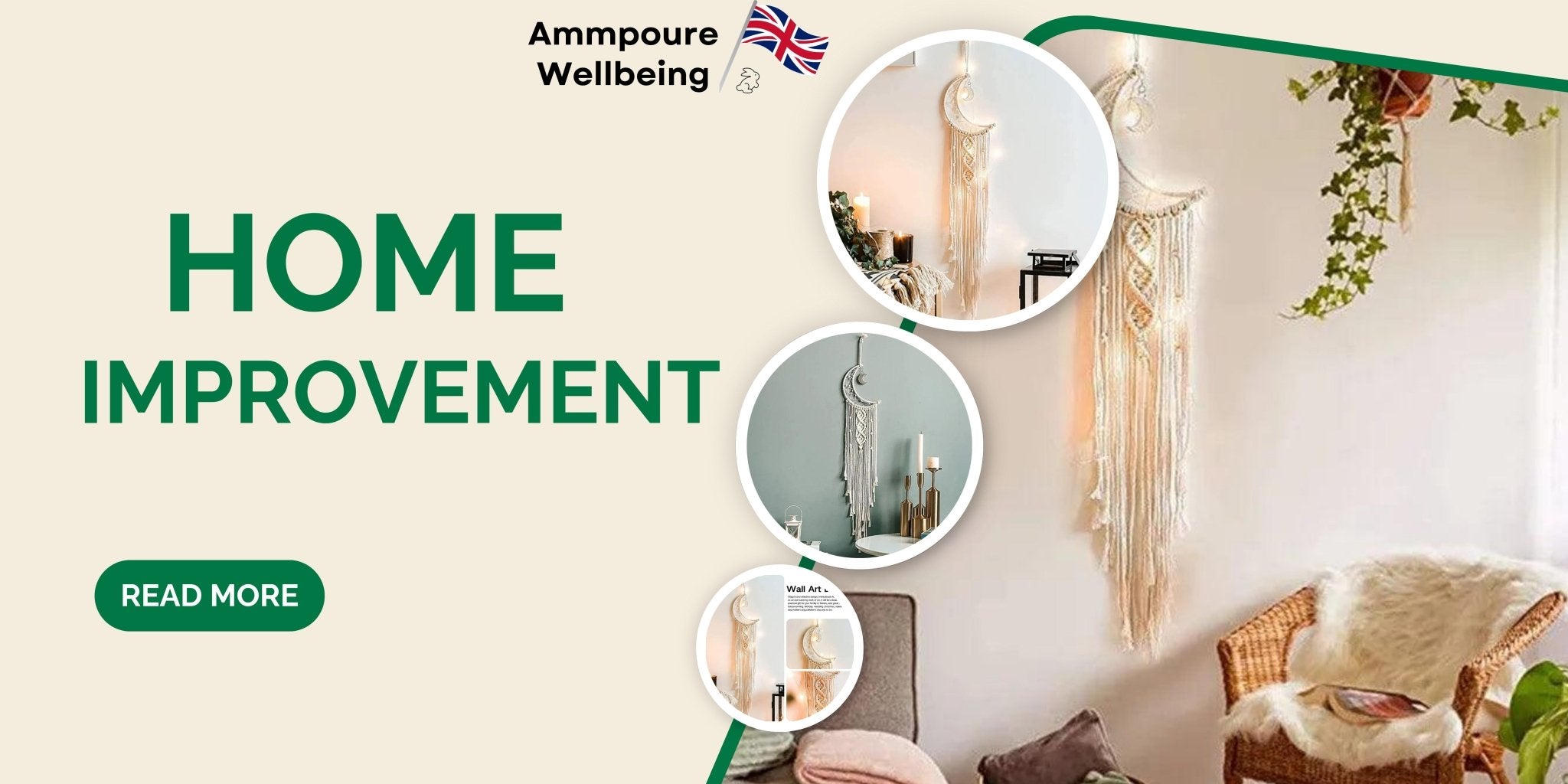 Elevate Your Space with the 96cm Bohemian Chic Macrame Wall Hanging Tapestry - Ammpoure Wellbeing