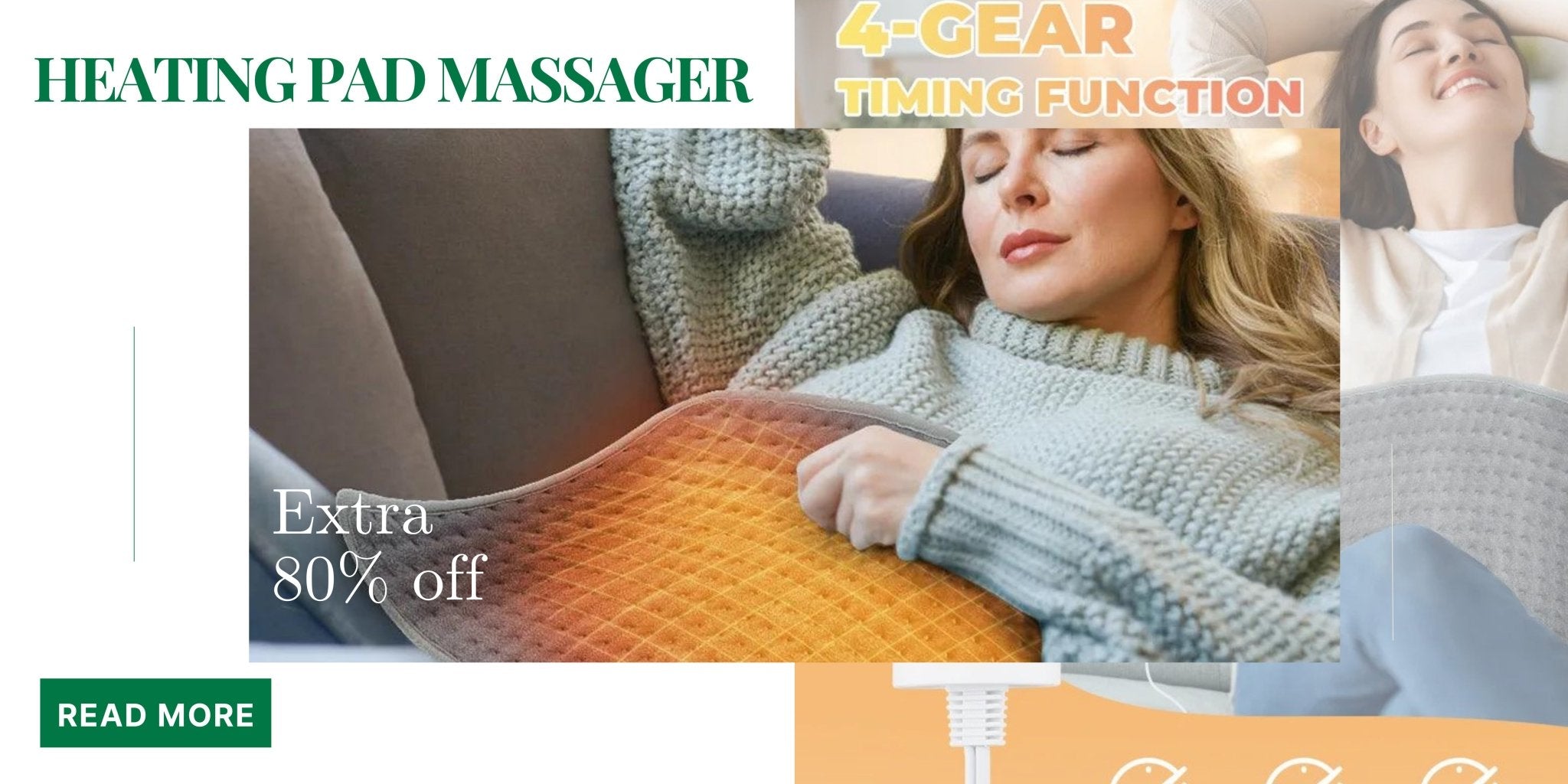 Embrace Comfort with Our 58x29cm Electric Heating Pad Massager - Ammpoure Wellbeing