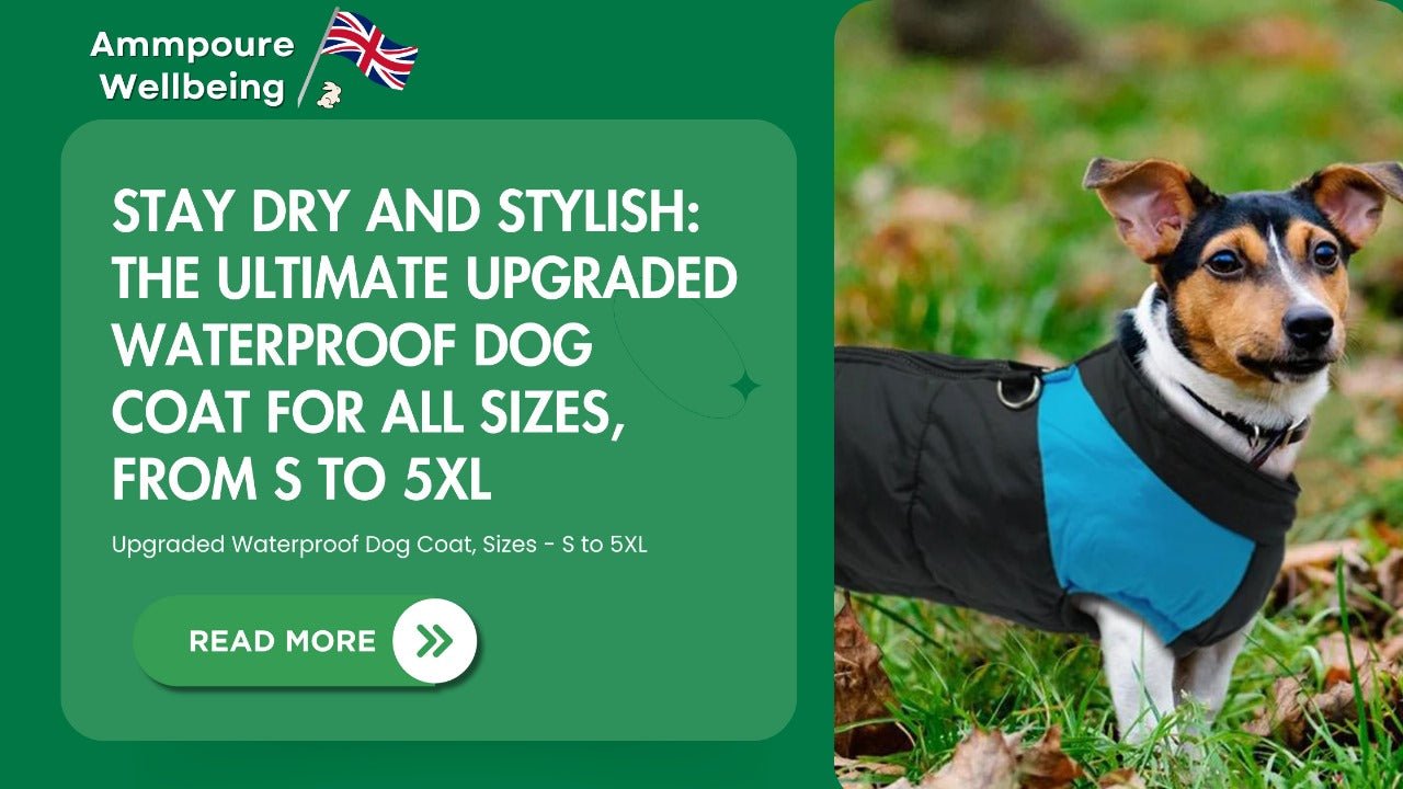 Stay Dry and Stylish: The Ultimate Upgraded Waterproof Dog Coat for All Sizes, from S to 5XL - Ammpoure Wellbeing