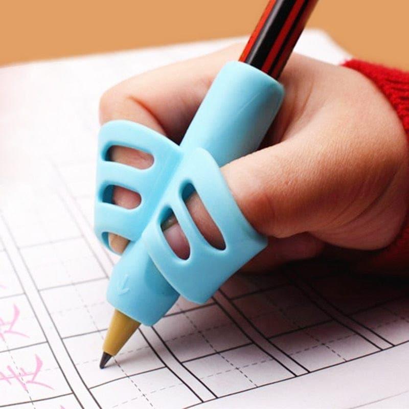 1 - 3 Pcs Children Writing Pencil Pen Holder Kids Learning Practise Silicone Pen Aid Posture Correction Device for Students - Ammpoure Wellbeing
