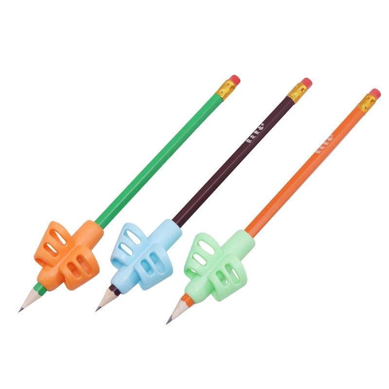 1 - 3 Pcs Children Writing Pencil Pen Holder Kids Learning Practise Silicone Pen Aid Posture Correction Device for Students - Ammpoure Wellbeing