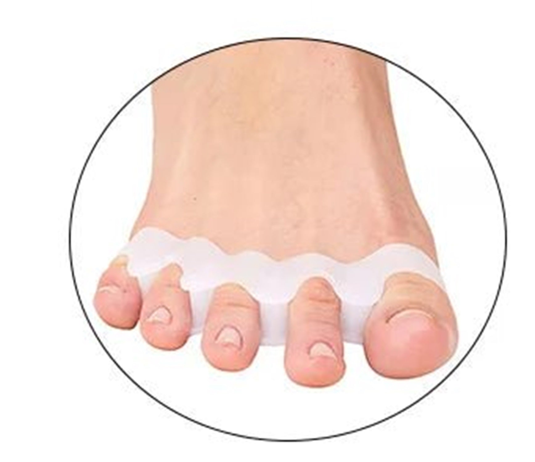 1 Pair of Soft Silicone Toe Orthotics, UK Toe Separators, Bunion and Hammertoe Orthotics, Suitable for Running and Yoga Practice - Ammpoure Wellbeing