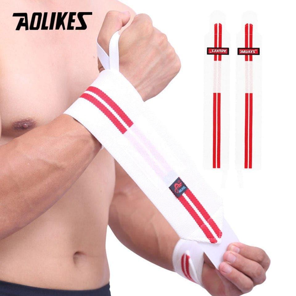 1 Pair Wristband Wrist Support Weight Lifting Gym Training Wrist Support Brace Straps Wraps Crossfit Powerlifting - Ammpoure Wellbeing