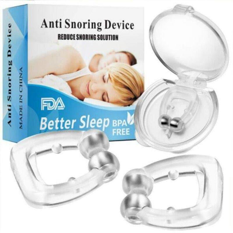 1 PC Silicone Nose Clip UK Magnetic Anti Snore Stopper Snoring Silent Sleep Aid Device Guard Night Anti Snoring Device Health Care - Ammpoure Wellbeing
