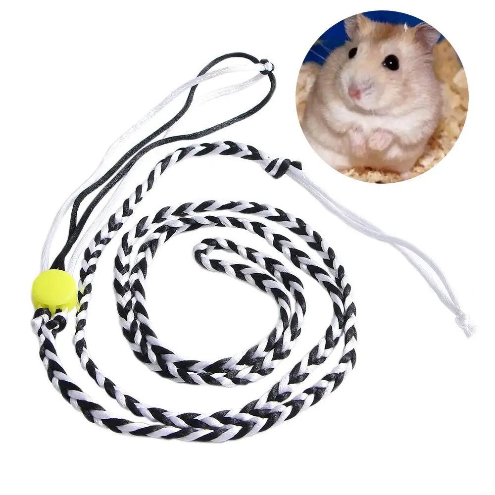 1 pcs Walking Rat For Hamster,Squirrel,Rat Pet Lead Adjustable Hamster Leash Mouse Collar Rope Hamster Harness Pet Supplies - Ammpoure Wellbeing