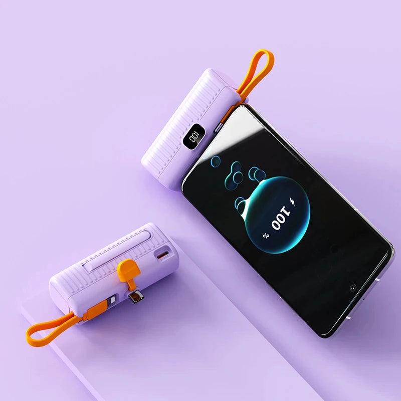 10000mAh Mini Wireless Power Bank High Capacity Fast Charging Mobile Power Supply Emergency External Battery For iPhone Type - c - Ammpoure Wellbeing