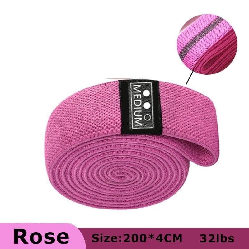 105lb Long Resistance Loop Band Set Unisex Fitness Yoga Elastic Bands Hip Circle Thigh Squat Band Workout Gym Equipment for Home - Ammpoure Wellbeing