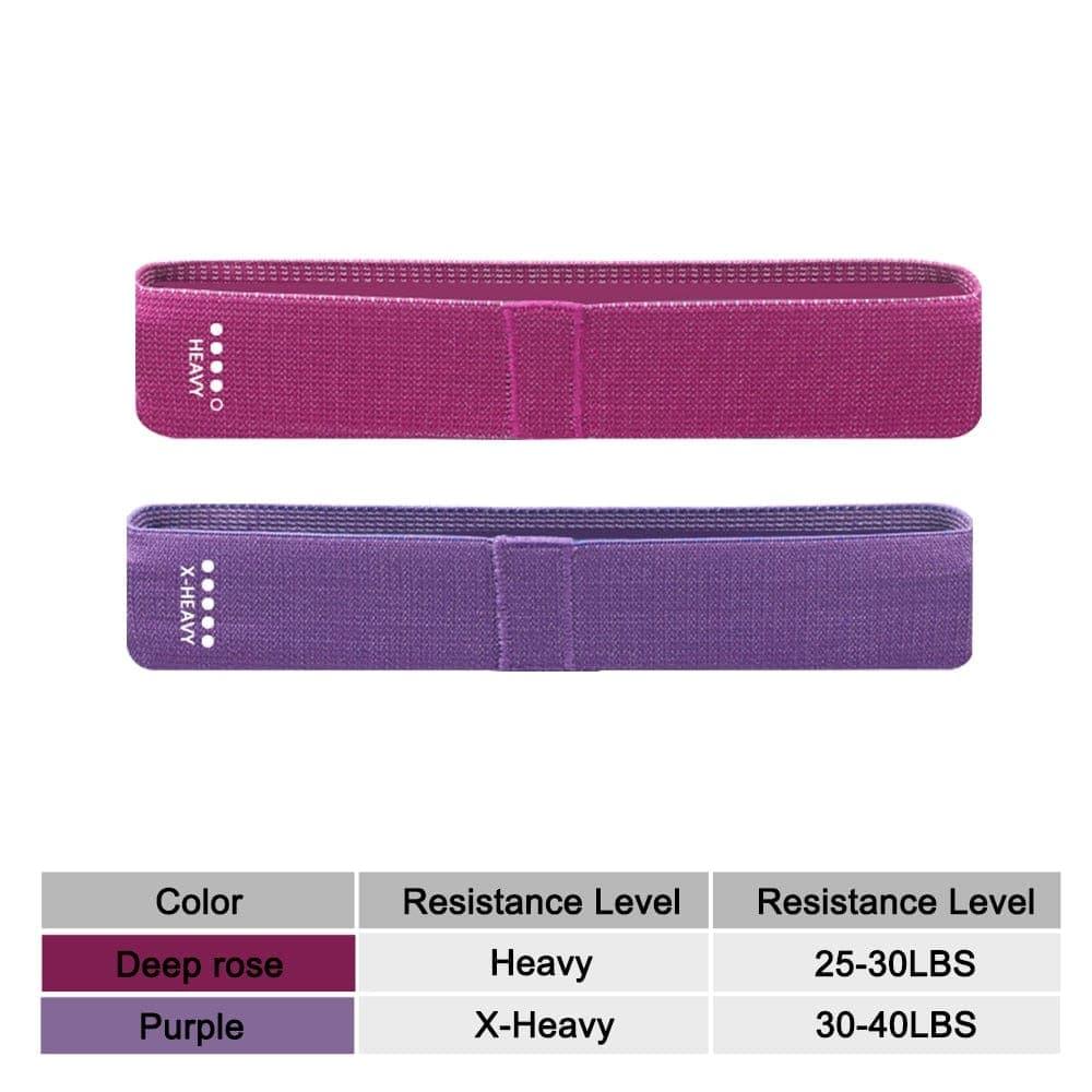 105lb Long Resistance Loop Band Set Unisex Fitness Yoga Elastic Bands Hip Circle Thigh Squat Band Workout Gym Equipment for Home - Ammpoure Wellbeing