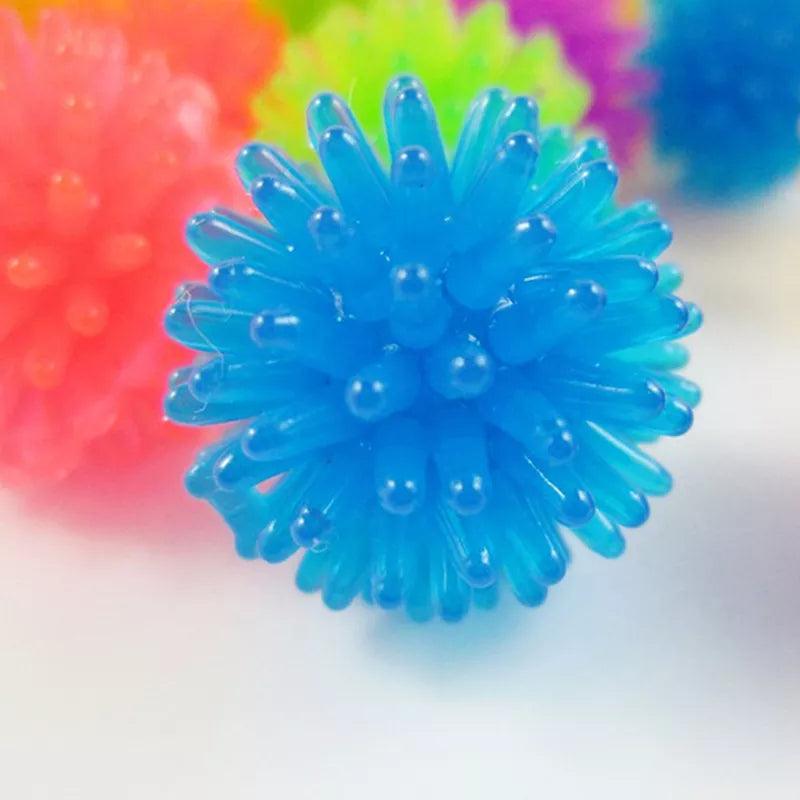 10pcs Funny Hedgehog Ball Cat Toys Creative Colorful Stretch Plastic Ball Interactive Cat Soft Spiky Cat Toy Pet Supplies - Ammpoure Wellbeing