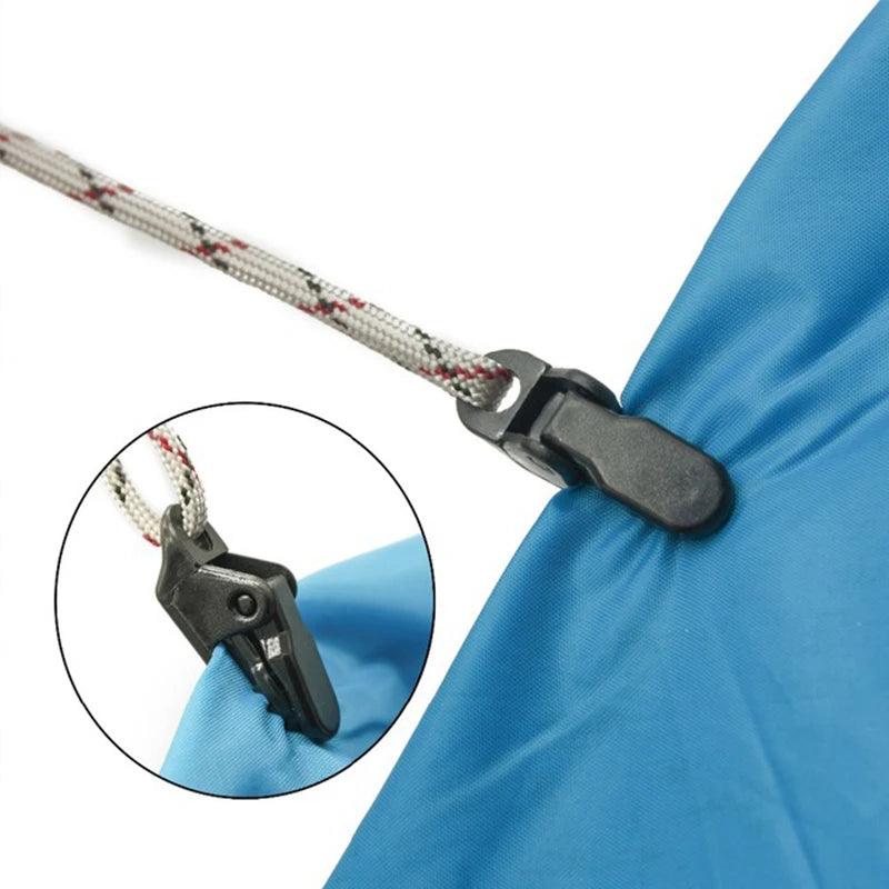 10Pcs/Lot Travel Outdoor Camping Plastic Double Hole Tent Rope Adjustable Buckle Curtain Alligator Clip Purse Tent Accessories - Ammpoure Wellbeing