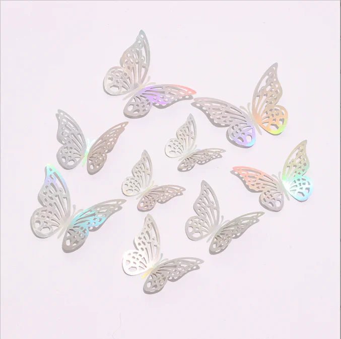 12 Pcs/Set 3D Wall Stickers Hollow Butterfly for Kids Rooms Home Wall Decor DIY Mariposas Fridge stickers Room Decoration - Ammpoure Wellbeing