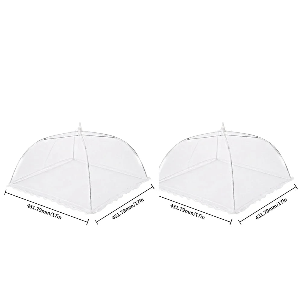 1/2pcs Food Covers Mesh Foldable Kitchen Anti - Fly Mosquito Tent Dome Net Umbrella Picnic Protect Dish Cover Kitchen Gadgets Tool - Ammpoure Wellbeing