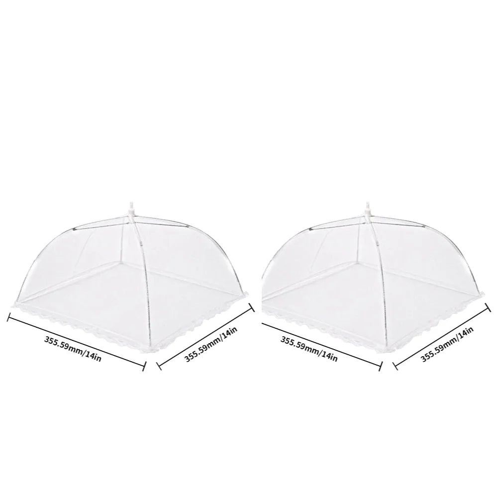 1/2pcs Food Covers Mesh Foldable Kitchen Anti - Fly Mosquito Tent Dome Net Umbrella Picnic Protect Dish Cover Kitchen Gadgets Tool - Ammpoure Wellbeing