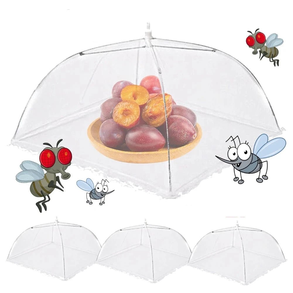 1/2pcs Food Covers Mesh Foldable Kitchen Anti - Fly Mosquito Tent Dome Net Umbrella Picnic Protect Dish Cover Kitchen Gadgets Tool - Ammpoure Wellbeing