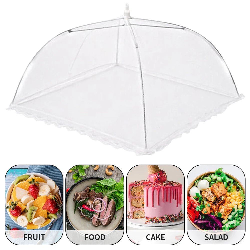 1/2pcs Food Covers Mesh Foldable Kitchen Anti - Fly Mosquito Tent Dome Net Umbrella Picnic Protect Dish Cover Kitchen Gadgets Tool - Ammpoure Wellbeing