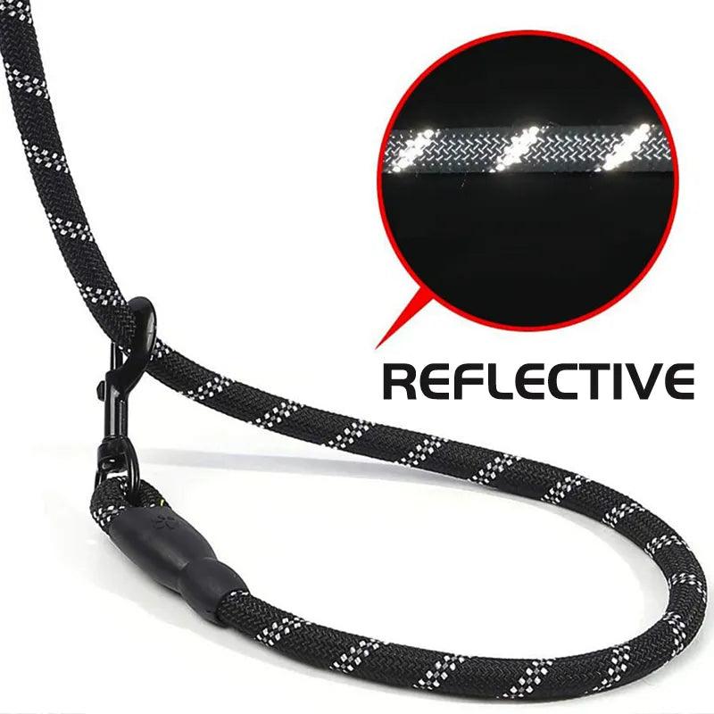 150/200/300cm Strong Dog Leash Reflective Pet Leashes Long Lanyard Walking Traction Rope for Puppy Small Medium Large Big Dogs - Ammpoure Wellbeing