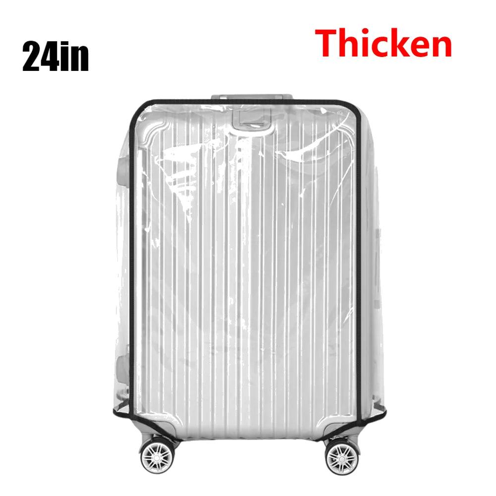 18 - 30inch Transparent Luggage Protector Cover Waterproof Suitcase Protector Cover Rolling Luggage Suitcase Cover Dustproof Cover - Ammpoure Wellbeing