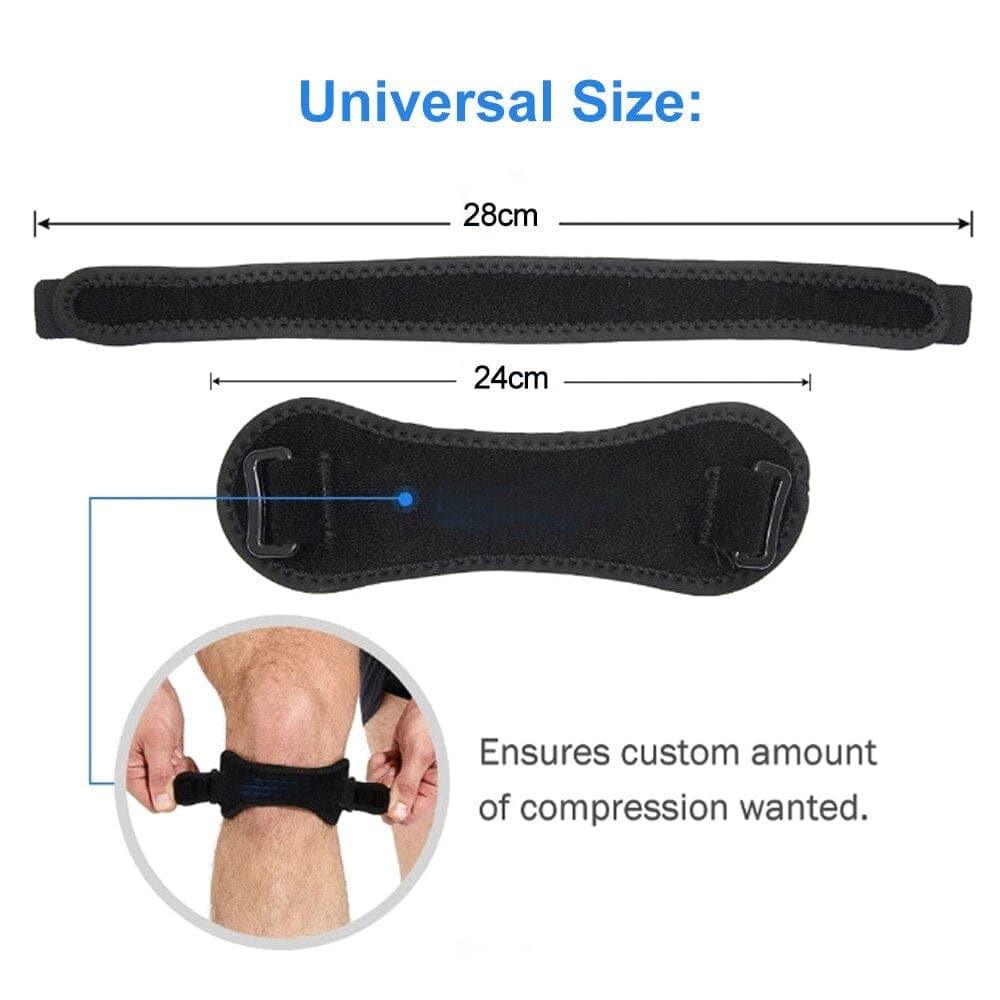 1pc Adjustable Knee Pad Knee Pain Relief Patella Stabilizer Brace Support for Hiking Basketball Running Tennis Sport Outdoor - Ammpoure Wellbeing