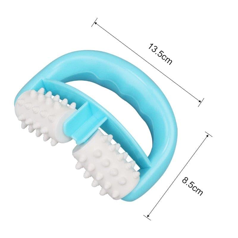 1pc Blue D Type Fat Control Roller Massager Cellulite Leg Abdomen Neck Buttocks Fast Anti Cellulite Face Lift Tools roller - Ammpoure Wellbeing