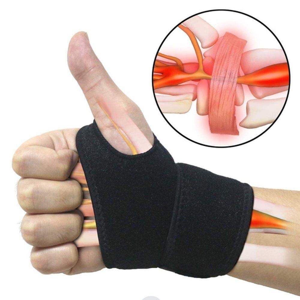 1Pc Carpal Tunnel Wrist Brace UK Adjustable Wrist Support Brace Wrist Compression Wrap with Pain Relief for Arthritis Tendinitis - Ammpoure Wellbeing