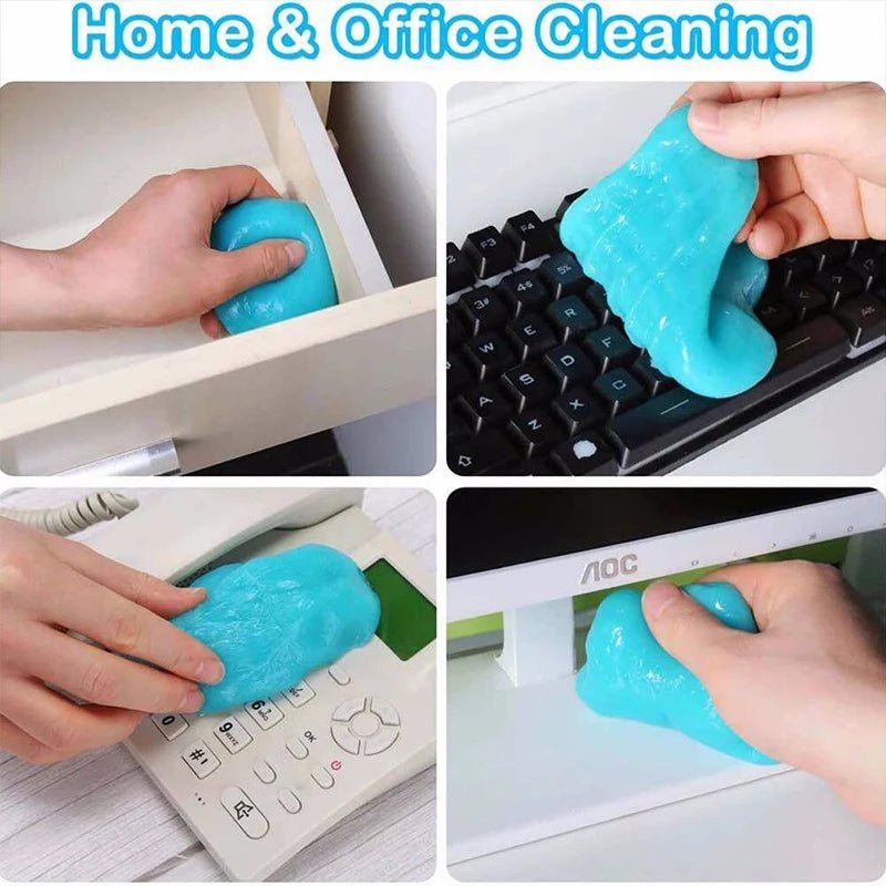 1Pc High Efficiency Dust Remove Gel Car Interior Clean Magic Mud Universal Household Keyboard Desk Cleaning Tool Car Accessories - Ammpoure Wellbeing