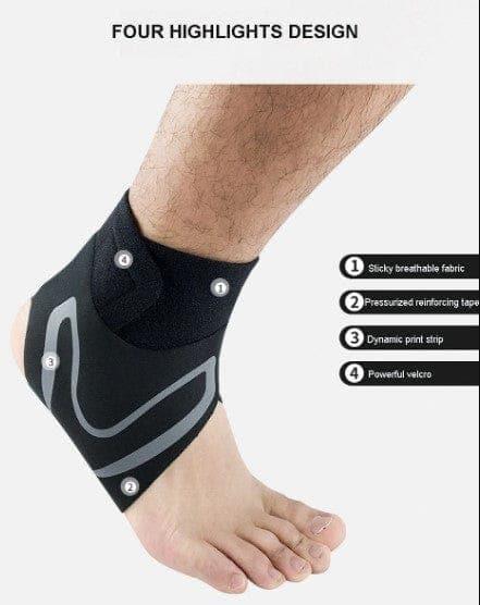 1PC Right Left Foot Ankle Protector Sports Ankle Support Elastic Ankle Brace Guard Foot Support Sports Gear - Ammpoure Wellbeing