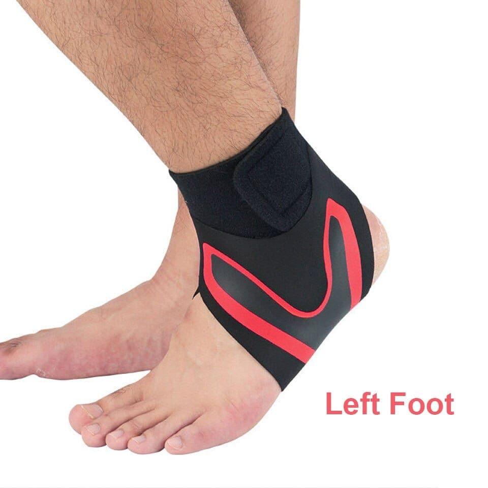 1PC Right Left Foot Ankle Protector Sports Ankle Support Elastic Ankle Brace Guard Foot Support Sports Gear - Ammpoure Wellbeing