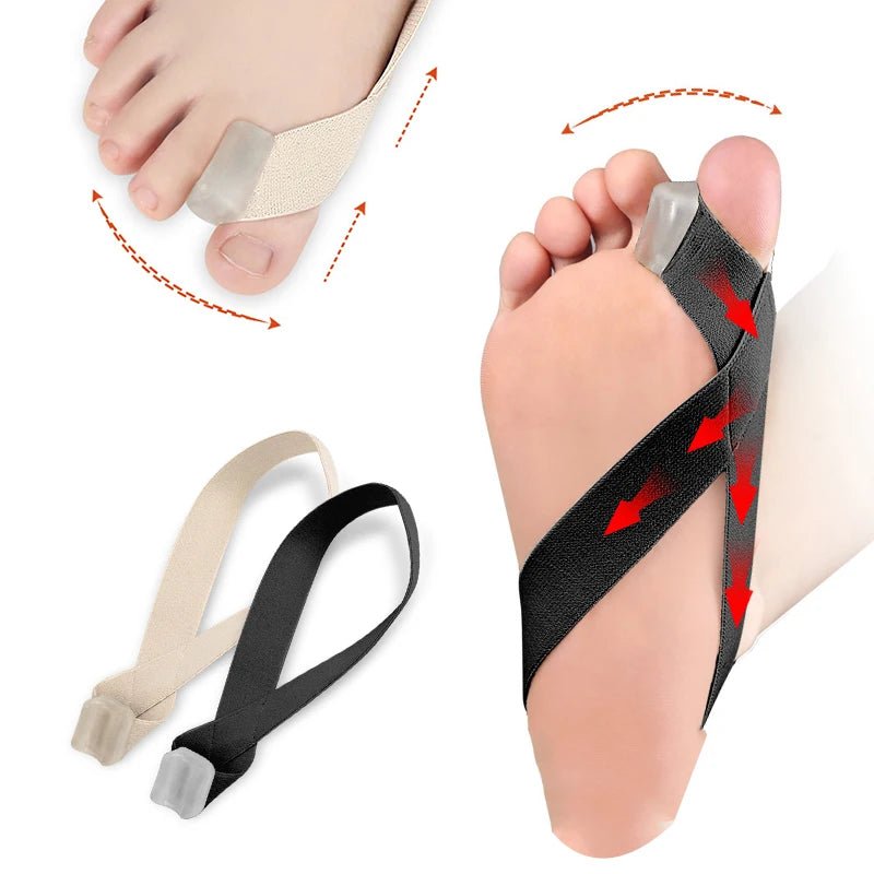 1Pcs Hallux Valgus Corrector Thumb Toe Separator Tension Strap Pain Relief Toe Finger Separator Toe Splint Straightener Tool - Ammpoure Wellbeing