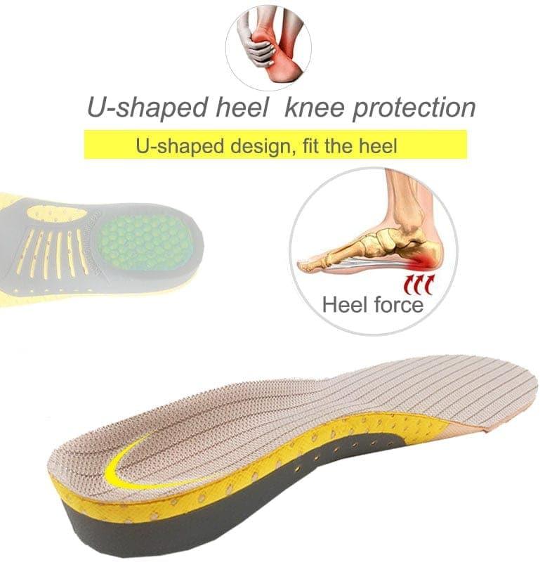 2 pieces Orthopedic Insoles Orthotics Flat Foot Health Sole Pad For Shoes Insert Arch Support Pad For Plantar fasciitis Feet Care Insoles - Ammpoure Wellbeing