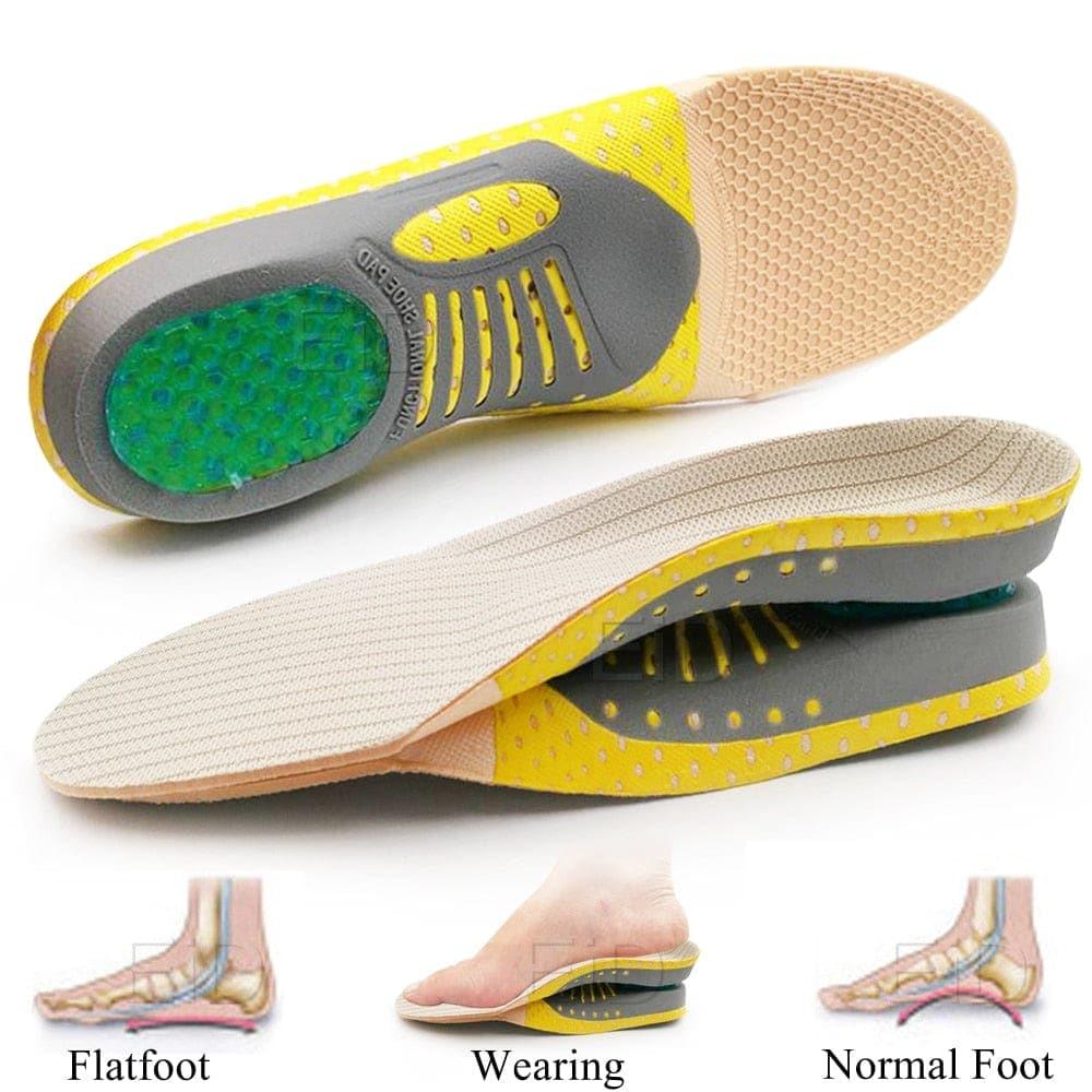 2 pieces Premium Orthotic Gel Insoles UK Orthopedic Flat Foot Health Sole Pad For Shoes Insert Arch Support Pad For Plantar fasciitis Unisex - Ammpoure Wellbeing