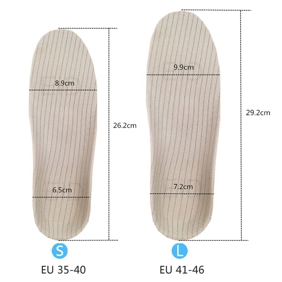 2 pieces Premium Orthotic Gel Insoles UK Orthopedic Flat Foot Health Sole Pad For Shoes Insert Arch Support Pad For Plantar fasciitis Unisex - Ammpoure Wellbeing