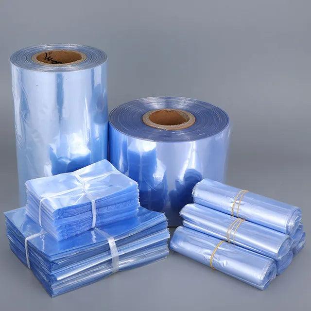 20/10Pcs PVC Heat Shrink Film Wrap Storage Bag Retail Seal Packing Bag Clear Plastic Polybag Gift Cosmetics Packaging Pouch - Ammpoure Wellbeing