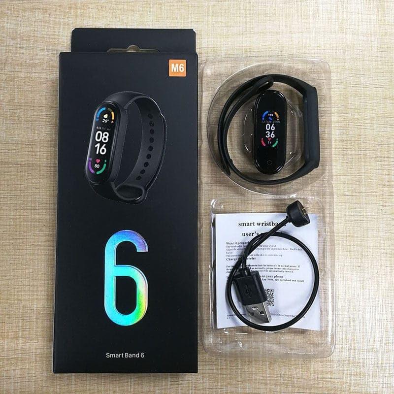 2021 New M6 Smart Watch Men Women Fitness Sports Smart Band Fitpro Version Bluetooth Music Heart Rate Take Pictures Smartwatch - Ammpoure Wellbeing