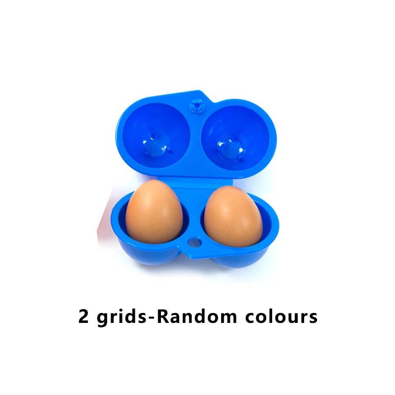 2/4/6/12 Grid Egg Storage Box Portable Egg Holder Container for Outdoor Camping Picnic Eggs Box Case Kitchen Organizer Case - Ammpoure Wellbeing