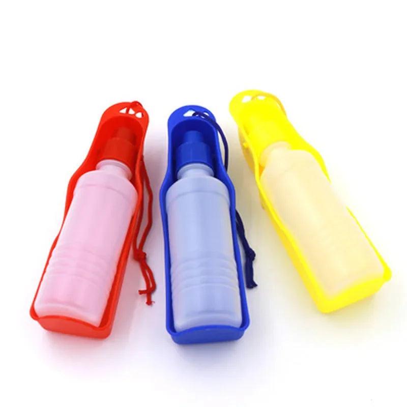 250ml Dog Water Bottle Folding Drinker Plastic Portable Water Bottle Pets Outdoor Travel Drinking Water Feeder Bowl for Dogs - Ammpoure Wellbeing