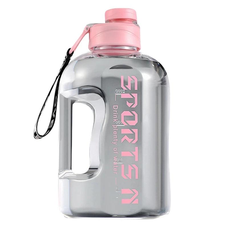 2.7/1.7L Insulated Water Bottles with Straw Gym Traveling Hiking Camping Hot Water Bottle for Men Women Leakproof Fitness Bottle - Ammpoure Wellbeing