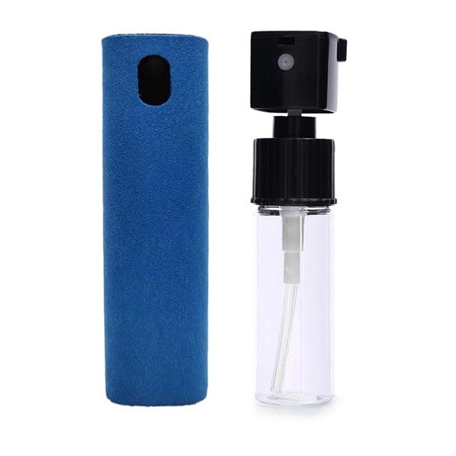 2in1 Microfiber Screen Cleaner Spray Bottle Set Mobile Phone Ipad Computer Microfiber Cloth Wipe Iphone Cleaning Glasses Wipes - Ammpoure Wellbeing