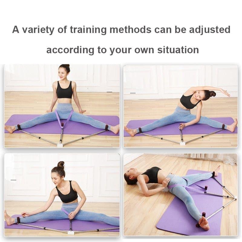 3 Bar Leg Stretcher Adjustable Split Stretching Machine Stainless Steel Home Yoga Dance Exercise Flexibility Training Equipment - Ammpoure Wellbeing