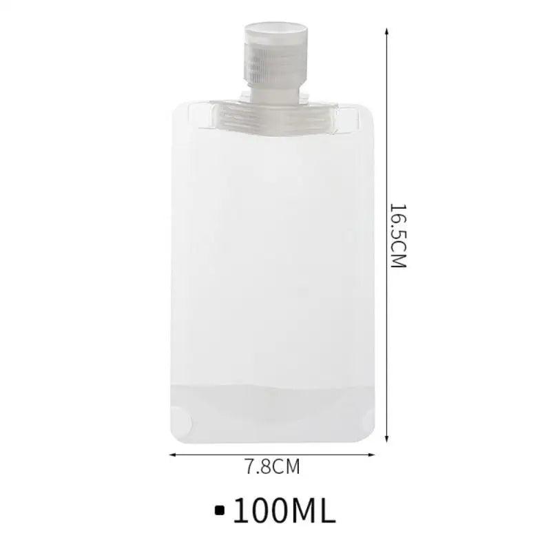 30/50ml Lotion Dispenser Bag Travel Reusable Pouches Shampoo Liquid Leakproof Refillable Cosmetic Packaging Storage Container - Ammpoure Wellbeing