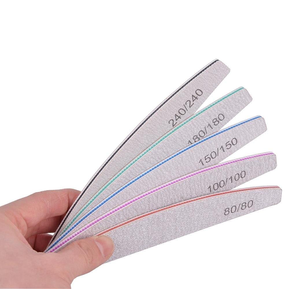 3/5 Pcs Professional Nail File Buffer For Manicure 100/180 - Ammpoure Wellbeing