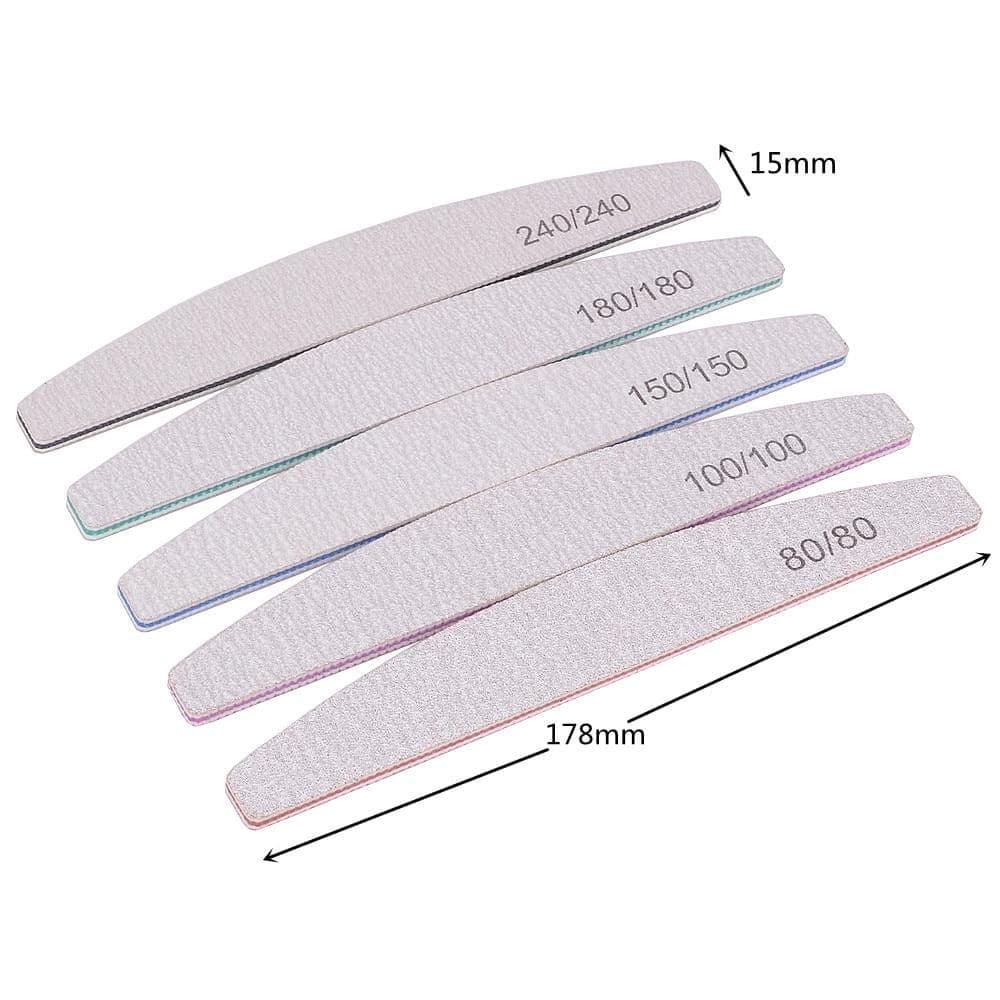 3/5 Pcs Professional Nail File Buffer For Manicure 100/180 - Ammpoure Wellbeing