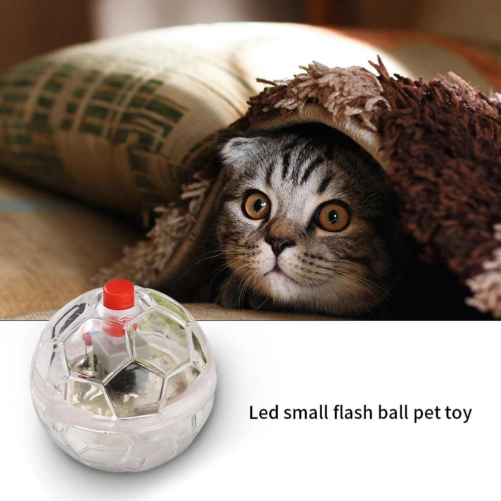 3pcs Cat Motion Light Up Interactive Flash Ball Ghost Small Battery Powered Paranormal Equipment Portable Led Gift Pet Toy - Ammpoure Wellbeing