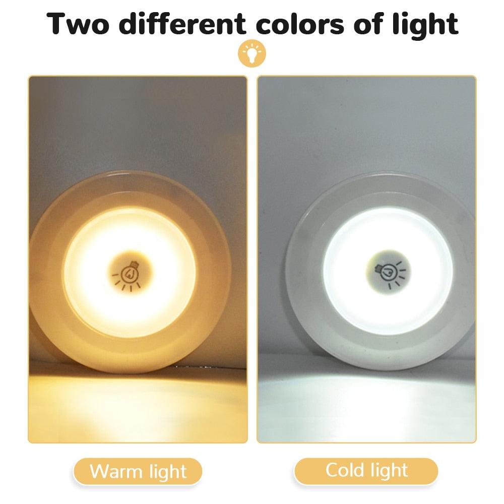 3W Super Bright Cob Under Cabinet Light LED Wireless Remote Control Dimmable Wardrobe Night Lamp Home Bedroom Kitchen Nightlight - Ammpoure Wellbeing