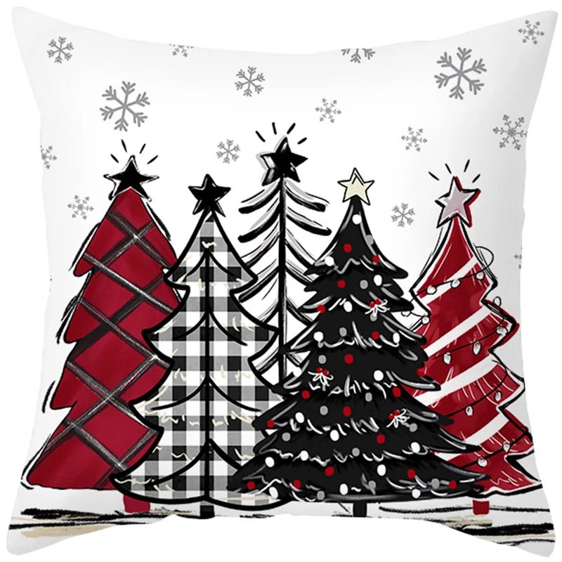 45cm Christmas Cushion Cover Pillowcase 2024 Christmas Decorations for Home Ornament Xmas New Year Christmas Decor 2023 Noel - Ammpoure Wellbeing