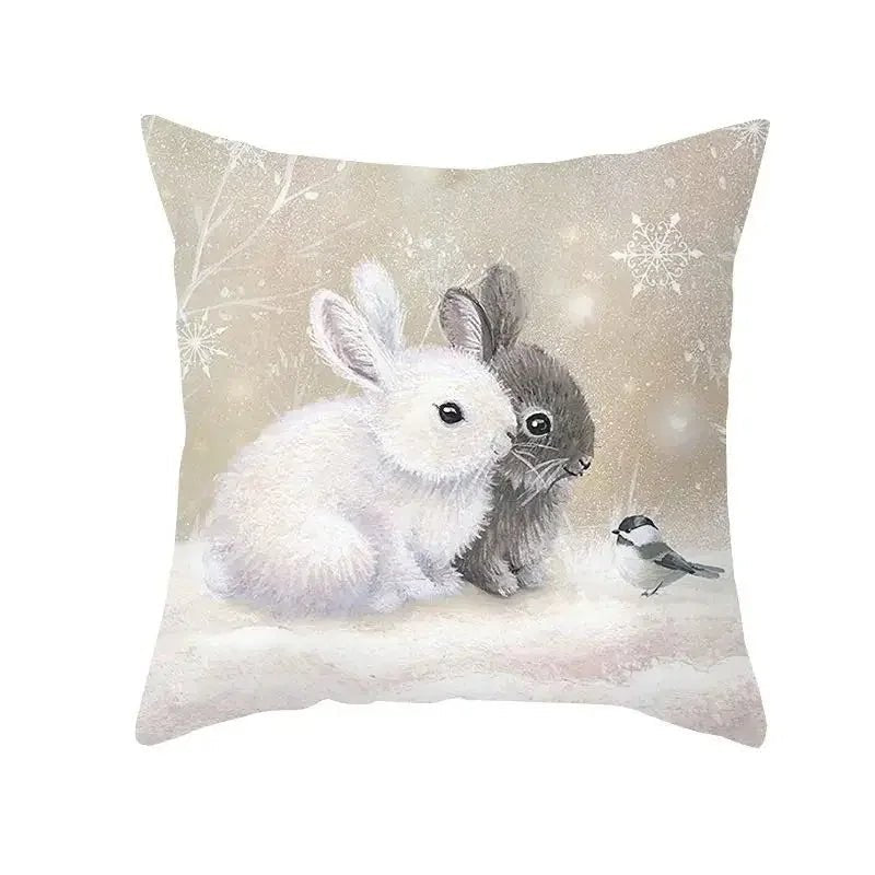 45cm Christmas Cushion Cover Pillowcase 2024 Christmas Decorations for Home Ornament Xmas New Year Christmas Decor 2023 Noel - Ammpoure Wellbeing