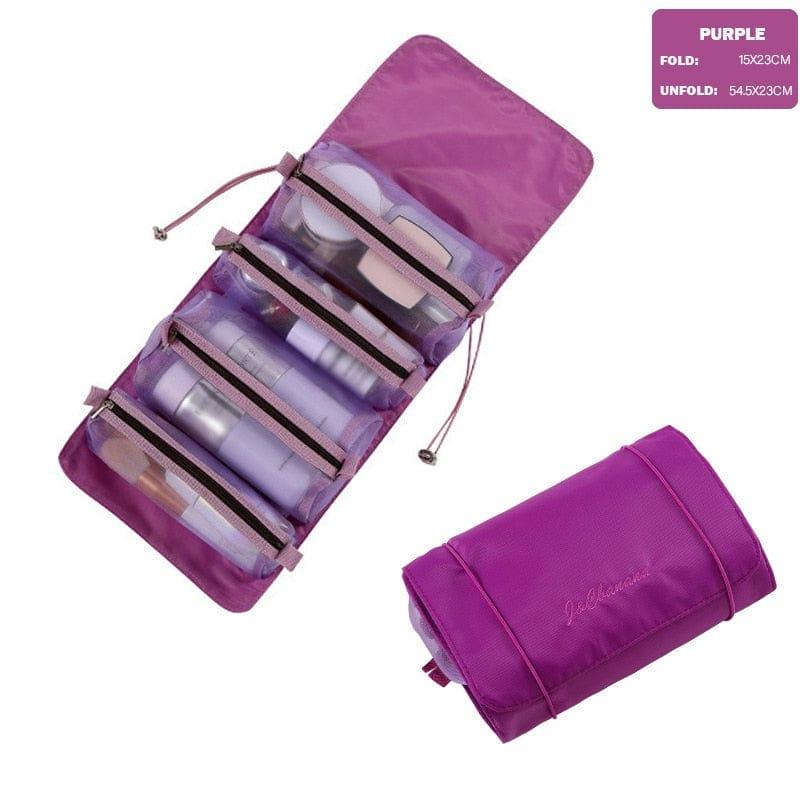 4PCS In 1 Travel Separable aCosmetic Bag Women Mesh Make Up Bags Beautician Toiletry Makeup Brushes Lipstick Storage Organizer - Ammpoure Wellbeing