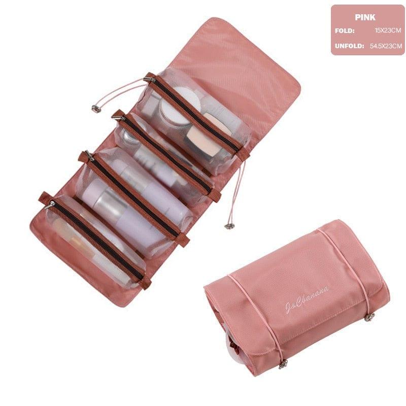 4PCS In 1 Travel Separable aCosmetic Bag Women Mesh Make Up Bags Beautician Toiletry Makeup Brushes Lipstick Storage Organizer - Ammpoure Wellbeing