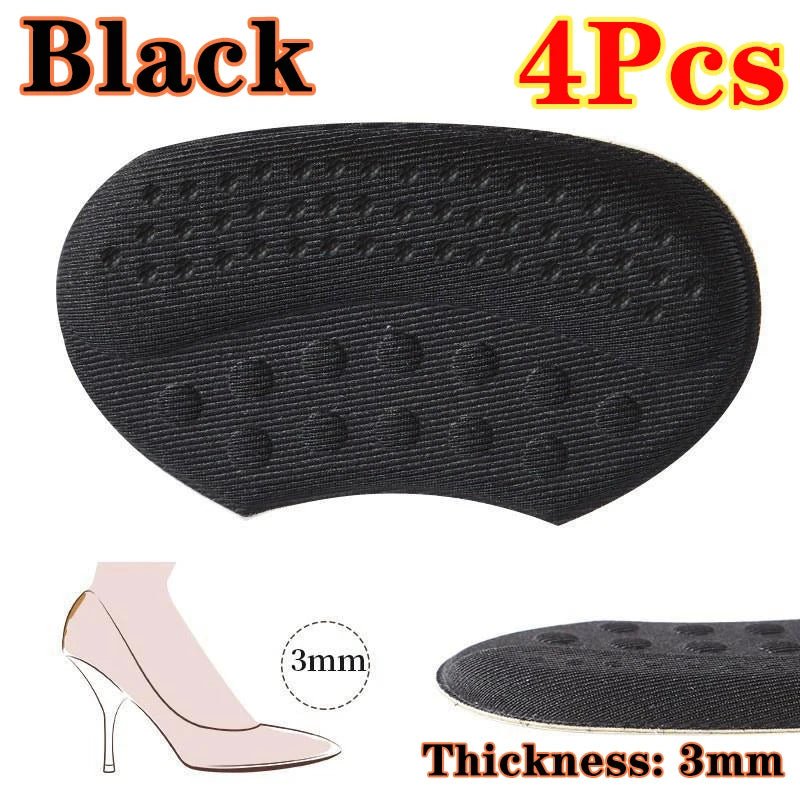 4pcs Shoe Pads for High Heels Pain Relief Anti - wear Cushion Heel Protectors Shoes Sticker Foot Care Liner Grip Insole Insert Pad - Ammpoure Wellbeing