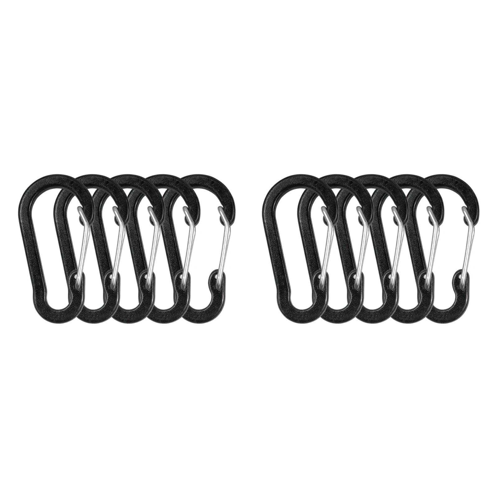 5 Pack Carabiner Clips Mini Aluminum Alloy Keychain Carabiner Clip D Rings for Outdoor Camping Hiking Fishing Backpacking 2024 - Ammpoure Wellbeing